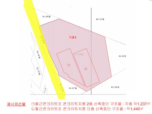 천안 삼룡동 토지_지적개황도